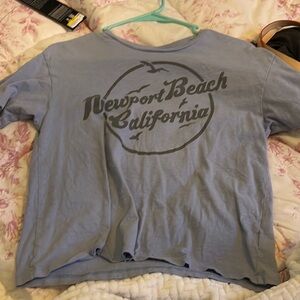 American Eagle Outfitters Blue Graphic Tee